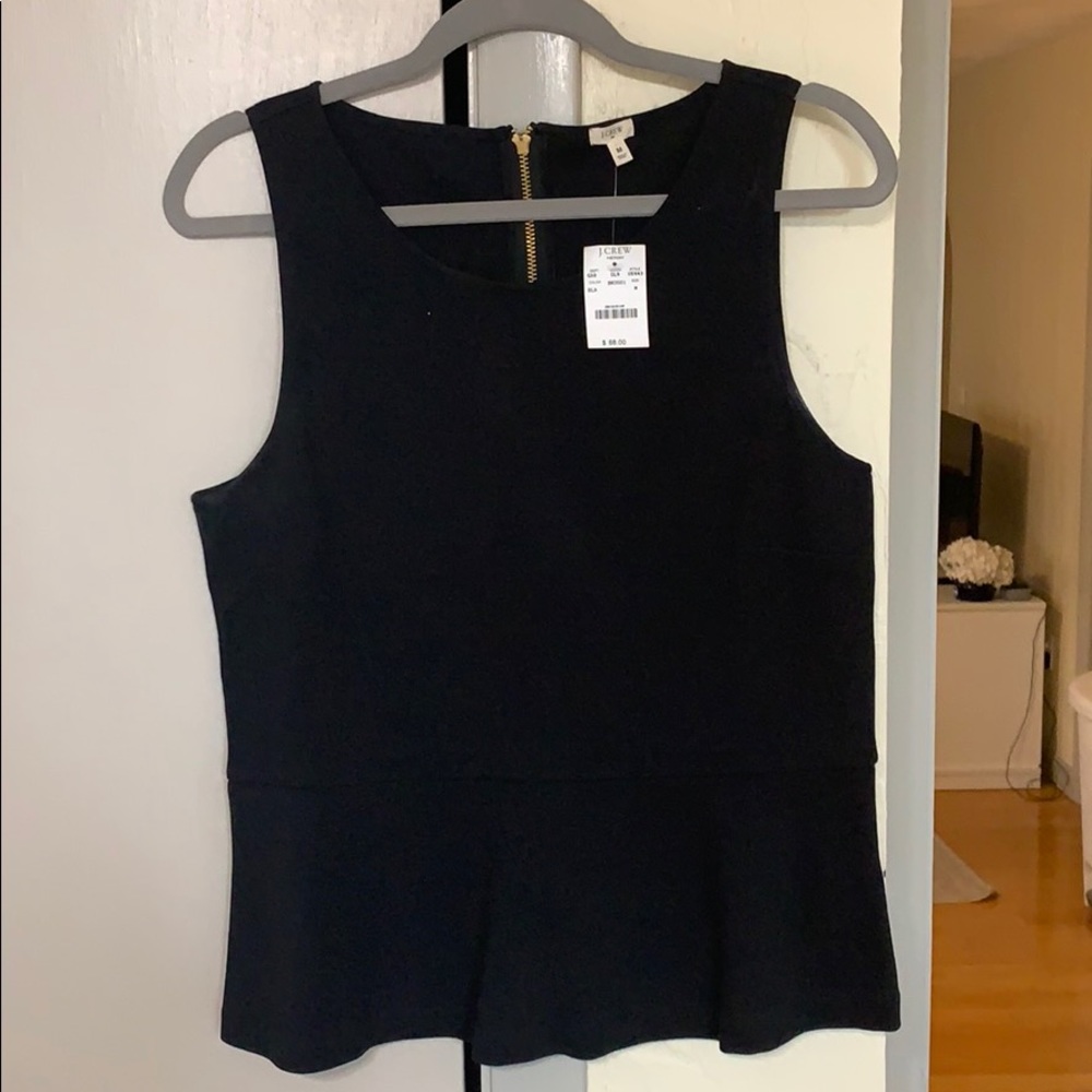 Black Peplum Top